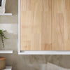 SoBuy BZR144-WN Armoire Murale, Placard de Rangement, Meuble Haut avec 2 Portes, Étagère latérale et Ouverte