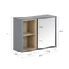 Cabinet de perete cu oglindă 60x20x45cm BZR149-W (copie)