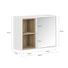 Cabinet de perete cu oglindă 60x20x49.5cm BZR134-NG (copie)