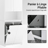SoBuy BZR150-W panier à linge pliable grande capacité – détail poignée et design anti-chute de panneau