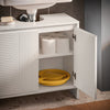 SoBuy BZR157-W Dulap sub chiuvetă pentru baie, Dulap de depozitare cu rafturi reglabile, Rezistent la umiditate, Ideal pentru băi mici, Alb, MDF 60x61x30cm