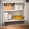 SoBuy BZR157-W Dulap sub chiuvetă pentru baie, Dulap de depozitare cu rafturi reglabile, Rezistent la umiditate, Ideal pentru băi mici, Alb, MDF 60x61x30cm