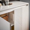 SoBuy BZR157-W Dulap sub chiuvetă pentru baie, Dulap de depozitare cu rafturi reglabile, Rezistent la umiditate, Ideal pentru băi mici, Alb, MDF 60x61x30cm