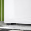 SoBuy BZR166-W Meuble Colonne, Armoire de Rangement Placard de Rangement Étroite, 1 Tiroir, 2 Portes et 2 Étagères Réglables