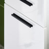 SoBuy BZR166-W Meuble Colonne, Armoire de Rangement Placard de Rangement Étroite, 1 Tiroir, 2 Portes et 2 Étagères Réglables
