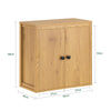 SoBuy BZR168-SN Armoire Murale, Placard de Rangement Suspendu Salle de Bain