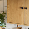 SoBuy BZR168-SN Armoire Murale, Placard de Rangement Suspendu Salle de Bain