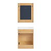 SoBuy BZR169-SET Meuble Suspendu pour Lavabo avec Miroir Meuble sous Vasque avec Miroir Ensemble de Lavabo en céramique avec Miroir