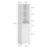 SoBuy Hall Cabinet Salvasapzio Baie cu sertar și vestiar L40*P35*A161 CM BZR17-W