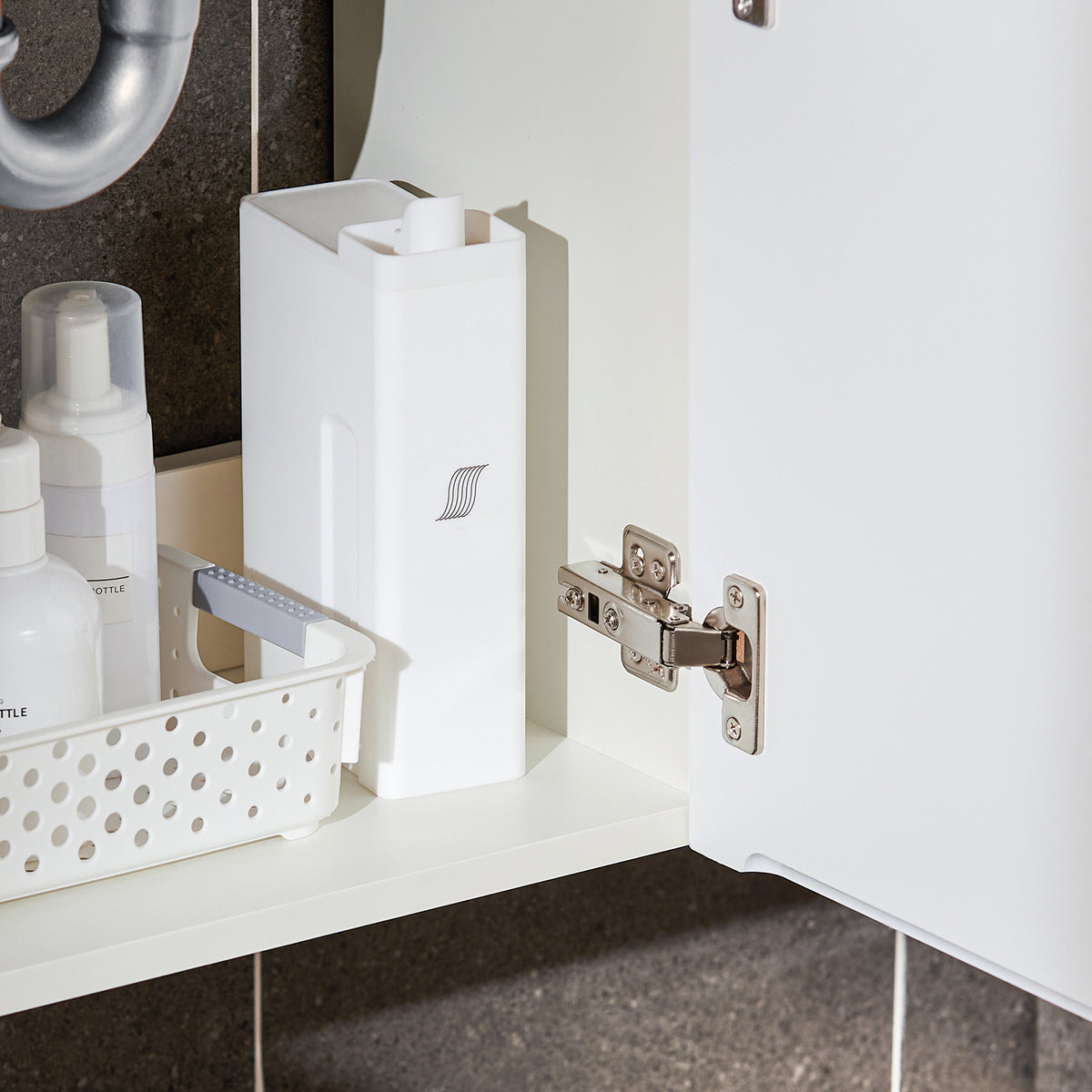 SoBuy BZR170-SET Meuble Suspendu pour Lavabo avec Miroir Meuble sous Vasque avec Miroir Ensemble de Lavabo en céramique