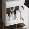 SoBuy BZR170-SET Dulap suspendat pentru lavoar cu oglindă, Set mobilier baie cu oglindă și lavoar ceramic