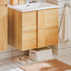 SoBuy BZR172-N Dulap de baie cu lavoar cu două sertare Dulap de depozitare Dulap cu lavoar din ceramică