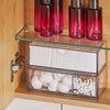 SoBuy BZR173-NArmoire Murale avec Miroir, Placard de Rangement, Meuble Haut avec 1 Porte, Étagères Réglables, 60x15x50 cm