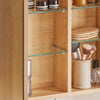 SoBuy BZR173-NArmoire Murale avec Miroir, Placard de Rangement, Meuble Haut avec 1 Porte, Étagères Réglables, 60x15x50 cm