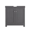 SoBuy Dulap sublavabo pentru baie cu 2 mobilier de baie L60*P30*A60 cm, gri, BZR18-DG