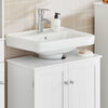 SoBuy BZR18-II-W Mască lavoar 60 cm – Decupaj Sifon, Spațiu de depozitare, Alb