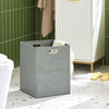 SoBuy BZR180-W Armoire à Linge, Corbeille à Linge, Meuble Bas de Salle de Bain sur Pieds, Armoire Toilette, Meuble de Rangement avec 1 Tiroir et 1 Panier à Linge Amovible, Blanc, 40x40x95cm