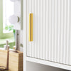 SoBuy BZR181-W Dulap baie, Dulap înalt de depozitare cu sertar și mânere metalice, Dulap înalt mic pentru toaletă sau baie mică, alb 30x170x30cm