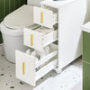 SoBuy BZR183-W Armoire Toilettes WC Support Papier Toilette Meuble de Salle de Bain