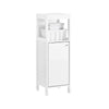 SoBuy BZR186-W Dulap Baie sub Chiuvetă, 30x30x89 cm, Dulap de Depozitare WC Alb, Design Slim, Ideal pentru Băi Mici