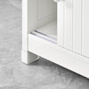 SoBuy BZR185-W Meuble sous-Lavabo, Meuble sous-Vasque Meuble de Rangement de Salle de Bain, 2 Étagères, 2 Portes Coulissantes