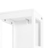 SoBuy BZR187-W Dulap de baie tip coloană, Dulap înalt, Dulap de depozitare, 3 compartimente deschise