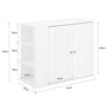 SoBuy BZR188-W Armoire Murale Placard de Rangement Meuble de Rangement Suspendu Salle de Bain