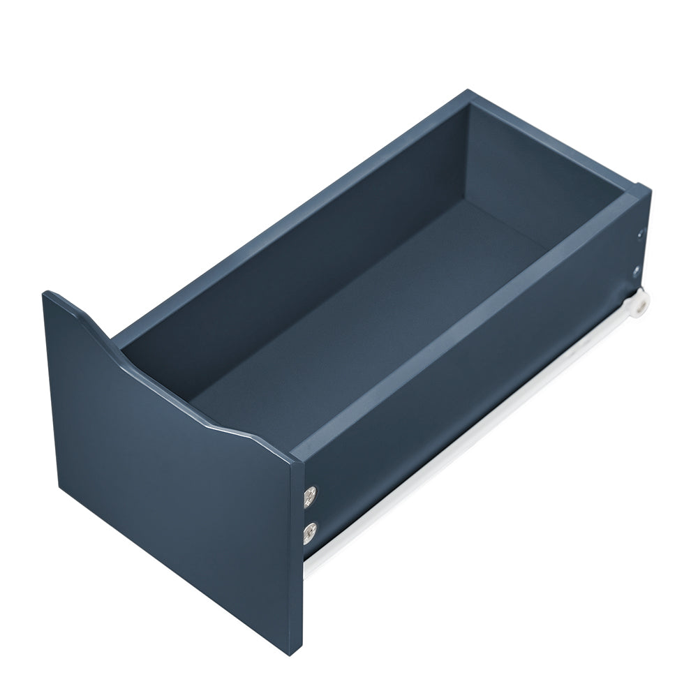 SoBuy BZR191-B Meuble de Rangement Salle de Bain Étroit sur roulettes, Support Papier Toilette avec roulettes