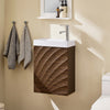 SoBuy BZR197-N Meuble Suspendu avec Lavabo
