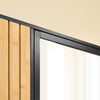 SoBuy BZR204-SCH Dulap suspendat de baie cu oglindă – Dulap de perete pentru baie din MDF – Etajeră de perete, depozitare flexibilă, instalare ușoară – Dulap WC suspendat, Negru, 50x20x45cm