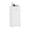 SoBuy BZR21-II-W Dulap de baie, Dulap de toaletă cu 1 sertar și 1 coș de rufe pliabil, Unitate de depozitare, Coș de rufe, Cutie de rufe, Suport pentru haine, 40x38x90cm, Alb