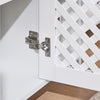 SoBuy BZR210-W Meuble sous Lavabo Salle de Bain avec 2 Portes et Niche Ouverte – Meuble Vasque en MDF E1, Étagère Réglable, Charge 42kg – Armoire Salle de Bain 80x31,5x60,5cm
