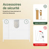 SoBuy BZR210-W Meuble sous Lavabo Salle de Bain avec 2 Portes et Niche Ouverte – Meuble Vasque en MDF E1, Étagère Réglable, Charge 42kg – Armoire Salle de Bain 80x31,5x60,5cm