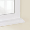 SoBuy BZR212-W Dulap de perete pentru baie cu oglindă, Dulap superior de baie alb 60x6x53,5cm din MDF E1 și sticlă, Dulap de toaletă de perete cu raft