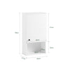 SoBuy Baie suspendată baie L40*P21*A76 cm BZR25-W