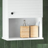 SoBuy BZR25-W Meuble Haut Armoire Suspendue de Toilettes Placard Mural