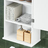 SoBuy BZR25-W Meuble Haut Armoire Suspendue de Toilettes Placard Mural