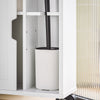 SoBuy BZR31-W Dulap de baie îngust cu roți – Mobilier de baie cu uși glisante – Dulap lateral versatil pentru spații mici, 52 x 68 x 17 cm, Alb