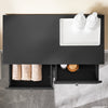 SoBuy BZR33-II-SCH Dulap de baie cu coș de rufe, Dulap de depozitare cu 2 sertare și saci de rufe de mare capacitate, Ideal pentru baie, spălătorie, apartament L78xP38xH91cm, negru