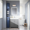 SoBuy BZR34-II-B Coloană albastră de design – Dulap WC ultra-îngust 20 cm, Decorativ, 180 cm