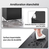 SoBuy BZR34-II-SCH Dulap înalt de baie, îngust, rezistent la umiditate, dulap vertical de depozitare cu 4 rafturi reglabile + 1 sertar, multifuncțional pentru living, dormitor, birou, negru, 20x20x180cm