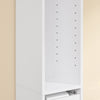 SoBuy BZR34-K-W Dulap de Baie Coloană de Depozitare Mobilier Înalt, Îngust, cu Ușă și Sertar, Rezistent la Umiditate - Depozitare Compactă pentru Toaletă și WC 20x20x145cm
