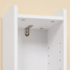 SoBuy BZR34-K-W Dulap de Baie Coloană de Depozitare Mobilier Înalt, Îngust, cu Ușă și Sertar, Rezistent la Umiditate - Depozitare Compactă pentru Toaletă și WC 20x20x145cm