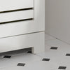 SoBuy BZR41-W Dulap de Baie cu Economie de Spațiu, cu Uși Tip Jaluzea, Rafturi Reglabile din MDF, 60x30x82 cm, Dulap de Depozitare Multifuncțional și Compact