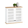 SoBuy BZR42-W Meuble Haut de Salle de Bain avec 2 Portes