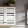 SoBuy BZR42-W Meuble Haut de Salle de Bain avec 2 Portes