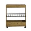 SoBuy Cameră Tarrel Saving Cart Organizator de bucătărie Dulap de baie Băi de baie Saving Wood BZR46-N