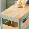 SoBuy BZR54-GR Meuble Salle de Bain à roulettes, Armoire de Salle de Bain Étroit avec 3 Tiroirs et Étagère Réglable, Petit Meuble WC en Bois pour Toilette, Vert, 65x24x82cm