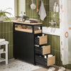 SoBuy BZR54-SCH Armoire de Niche 1 Plateau Amovible et 3 Tiroirs