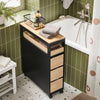 SoBuy BZR54-SCH Armoire de Niche 1 Plateau Amovible et 3 Tiroirs